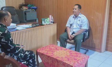 Danramil Dawan Lakukan Kunjungan Kerja di Kantor Desa Kampung Kusamba